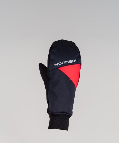 Варежки Nordski Jr.Arctic Black/Red WS NSJ146190