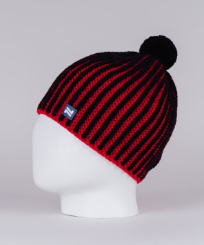 Вязанная шапка Nordski Wool Black/Red NSV482900