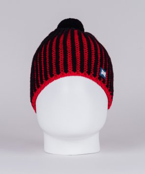 Вязанная шапка Nordski Wool Black/Red NSV482900