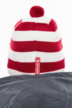 Шапка Bivium Арех красный_белый M (58)