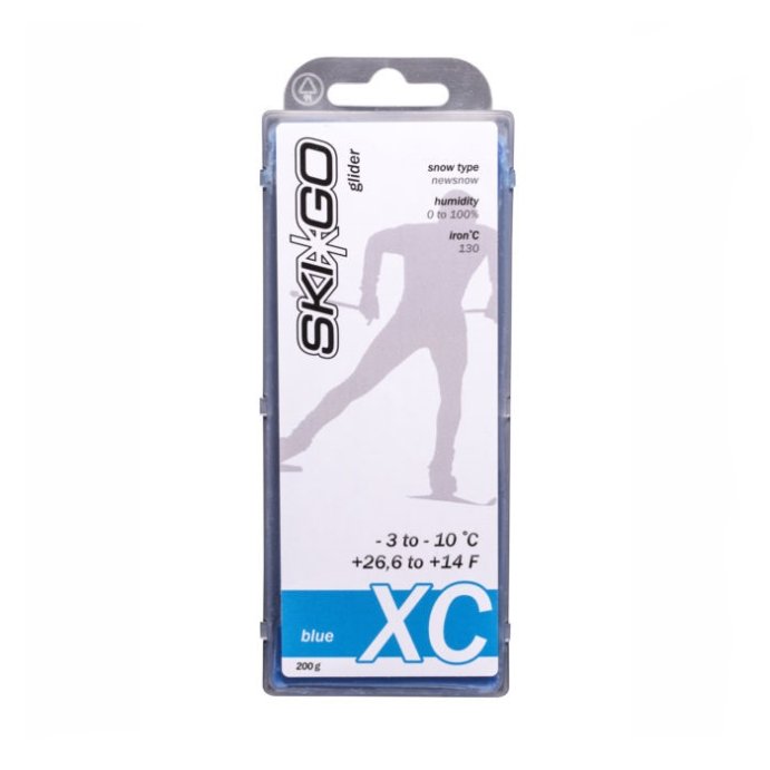 Парафин SKIGO XC Glider Blue (для нового снега) -3/-10 200 гр.