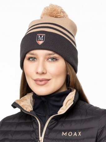 Шапка MOAX Blizzard 23631M/20300 уголь/песчаный 56