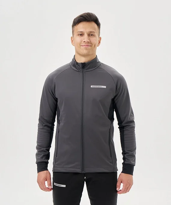 Тренировочная куртка Nordski Core Graphite/Black NSM657198