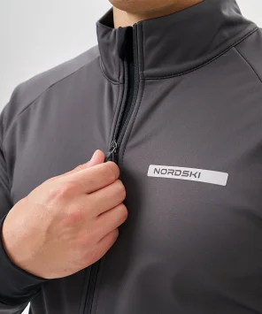 Тренировочная куртка Nordski Core Graphite/Black NSM657198