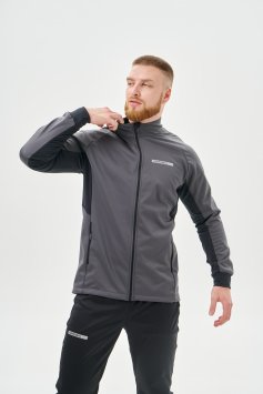 Тренировочная куртка Nordski Core Graphite/Black NSM657198