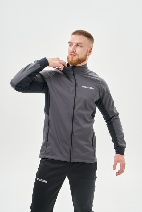 Тренировочная куртка Nordski Core Graphite/Black NSM657198