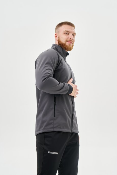 Тренировочная куртка Nordski Core Graphite/Black NSM657198