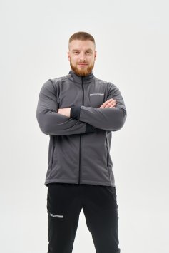 Тренировочная куртка Nordski Core Graphite/Black NSM657198