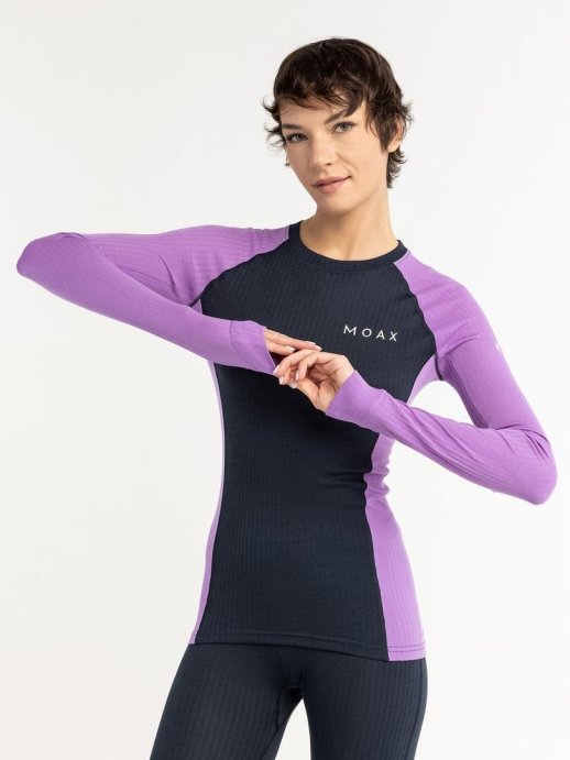 Термофутболка Moax Race LS жен. MX114030/80130 виноградный