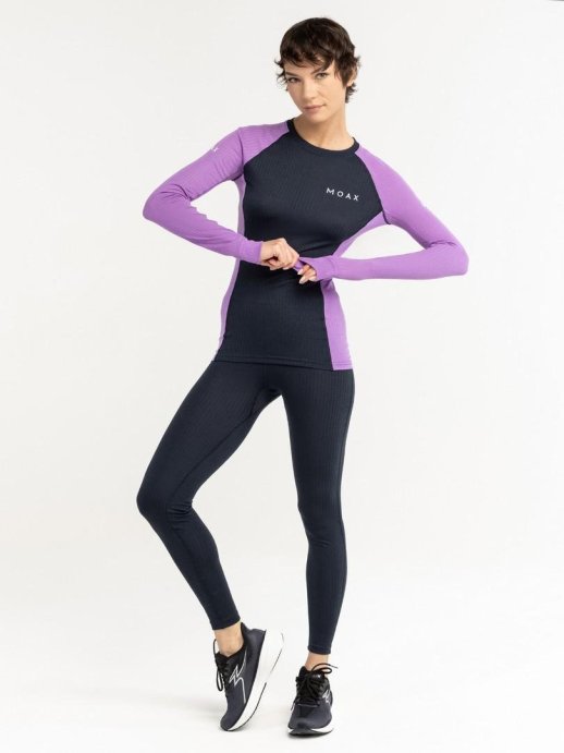 Термофутболка Moax Race LS жен. MX114030/80130 виноградный