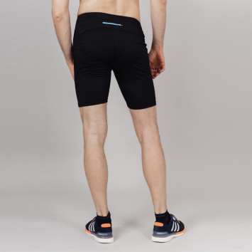 Шорты обтягивающие Nordski Premium Run Black/Blue NSU152192