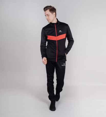 Костюм разминочный Nordski BASE Black/Red NSM815910