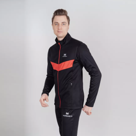 Костюм разминочный Nordski BASE Black/Red NSM815910