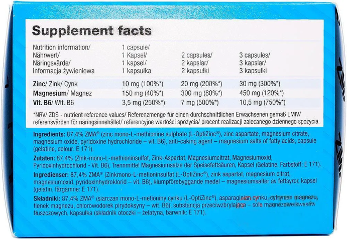 ЗМА (цинк + магний + витамин B6) Olimp ZMA (zinc, magnesium, vitamin B6),120 капс. в Твери