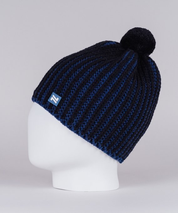 Вязанная шапка Nordski Wool Black/Navy NSV482770 в Твери