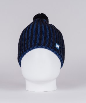 Вязанная шапка Nordski Wool Black/Navy NSV482770