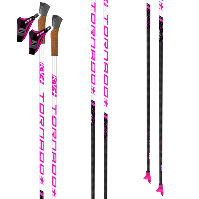 ЛЫЖНЫЕ ПАЛКИ KV+ TORNADO PINK\QCD 23P004QP
