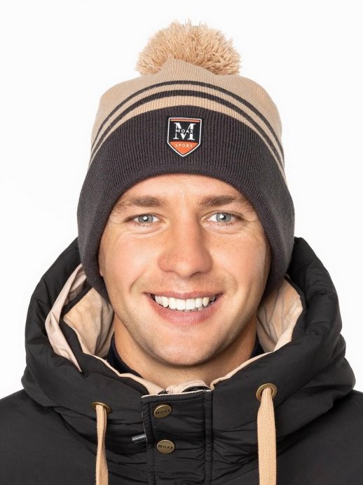 Шапка MOAX Blizzard 23631M/20300 уголь/песчаный 58