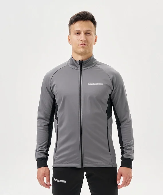 Тренировочная куртка Nordski Core Grey/Black NSM657202