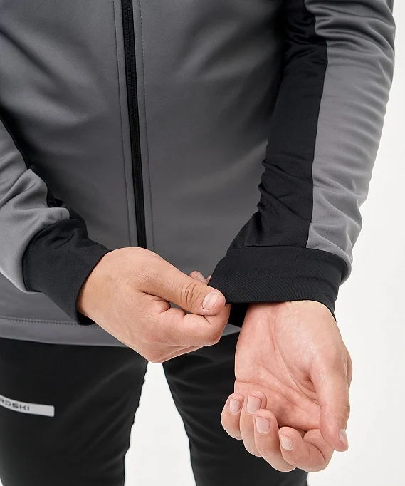 Тренировочная куртка Nordski Core Grey/Black NSM657202