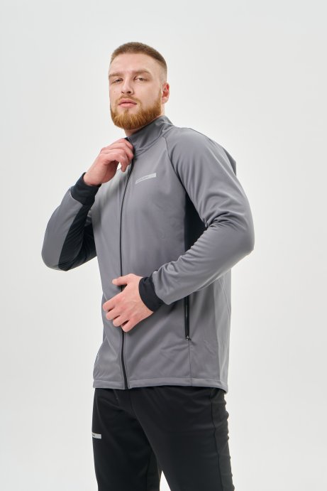 Тренировочная куртка Nordski Core Grey/Black NSM657202