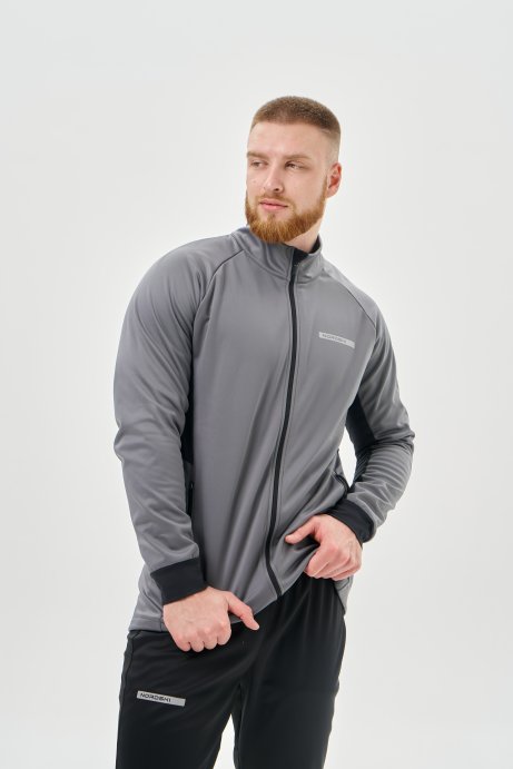 Тренировочная куртка Nordski Core Grey/Black NSM657202
