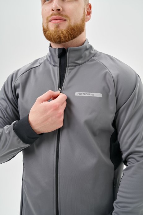 Тренировочная куртка Nordski Core Grey/Black NSM657202