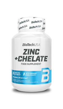 Цинк в хелатной форме (Zinc + Chelate) 60 таб. BioTech