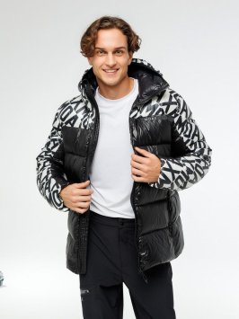 Куртка MOAX пуховая Club Team Logo муж. MX315231/10010 черный принт
