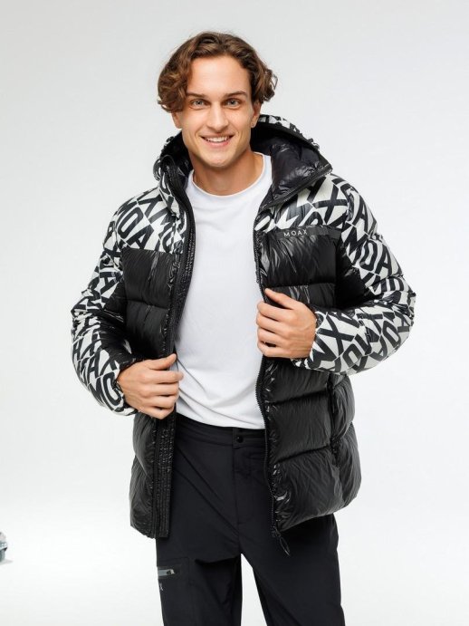 Куртка MOAX пуховая Club Team Logo муж. MX315231/10010 черный принт