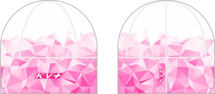 Шапка KV+ TORNADO белый\розовый, 22A16.S.101 в Твери