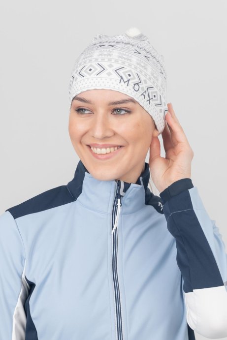 Шапка MOAX TISTA SW46803/00025P белый принт в Твери