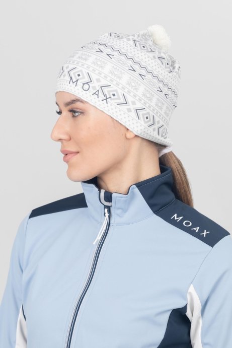 Шапка MOAX TISTA SW46803/00025P белый принт в Твери