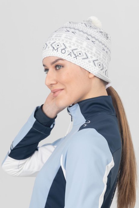 Шапка MOAX TISTA SW46803/00025P белый принт в Твери