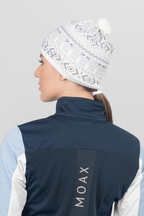Шапка MOAX TISTA SW46803/00025P белый принт в Твери