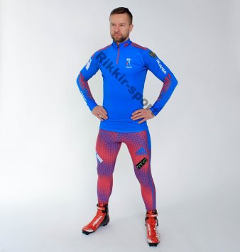 Гоночный Костюм РОССИЯ голубой (биатлон)