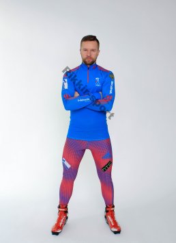 Гоночный Костюм РОССИЯ голубой (биатлон)