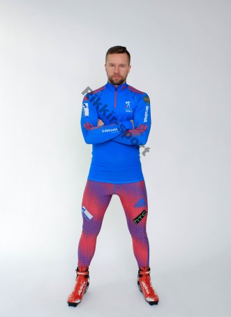 Гоночный Костюм РОССИЯ голубой (биатлон)