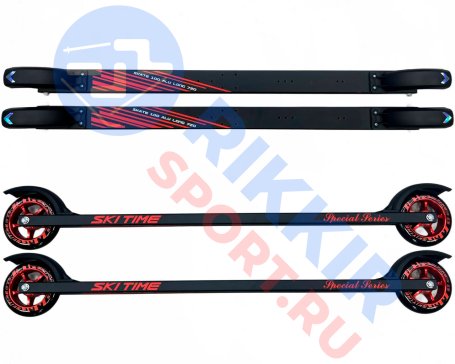 Лыжероллеры SKI TIME Long SK100 NEW Black/Red 720 (2,75)