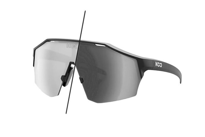 Очки солнцезащитные KOO ALIBI (чёрные матовые / серебристые, зеркальные, фотохромные) в Санкт-Петербурге