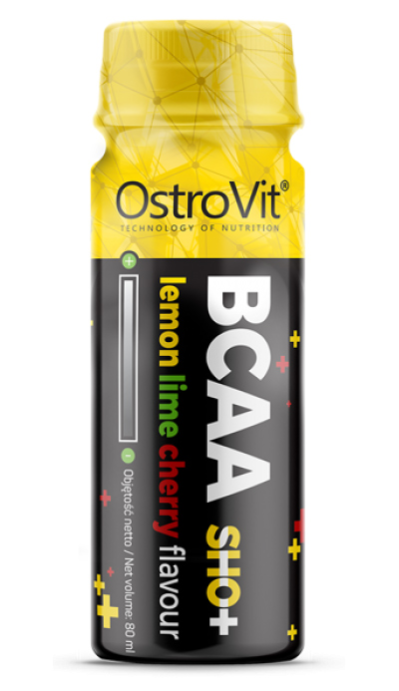 БЦАА Ликвид Шот OstroVit BCAA SHO+ 80 мл. (Лимон-Лайм-Вишня)