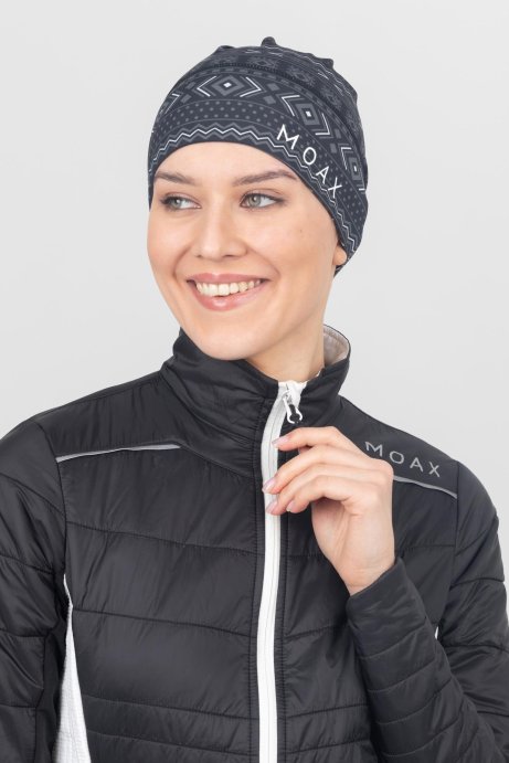 Шапка MOAX TISTA SW46803/10000P черный принт в Твери