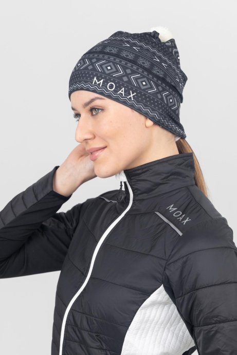 Шапка MOAX TISTA SW46803/10000P черный принт в Твери