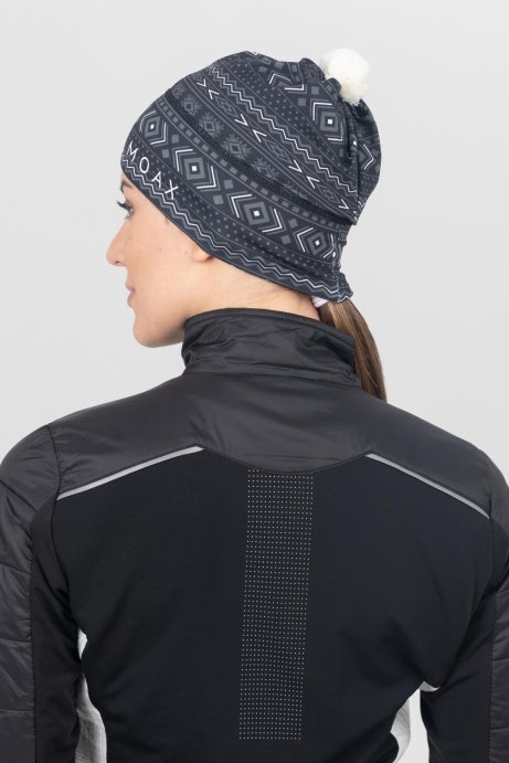 Шапка MOAX TISTA SW46803/10000P черный принт в Твери
