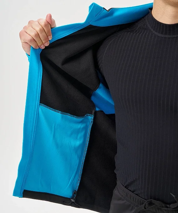 Тренировочная куртка Nordski Core Black/Light Blue NSM657179