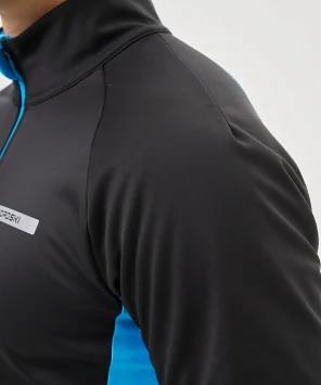 Тренировочная куртка Nordski Core Black/Light Blue NSM657179