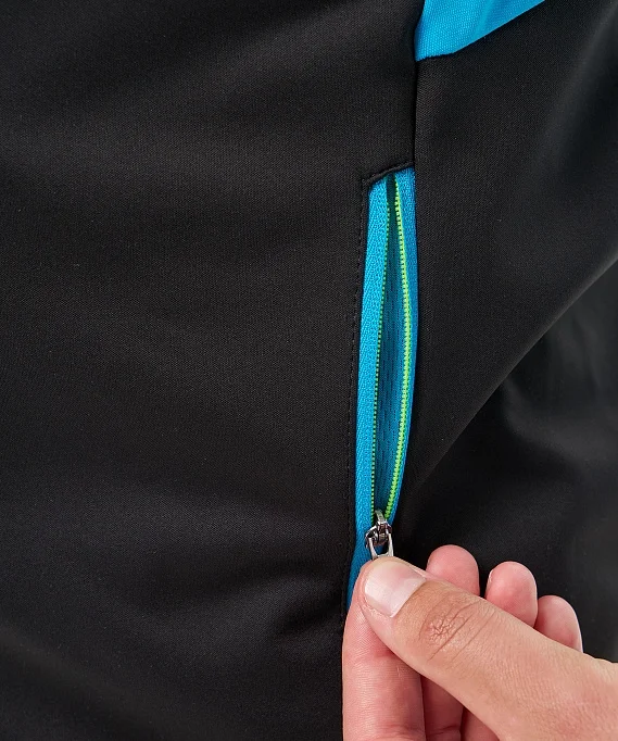 Тренировочная куртка Nordski Core Black/Light Blue NSM657179