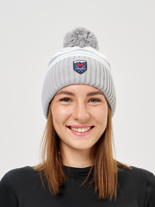 Шапка Nordski Severe White/Grey NSV736002