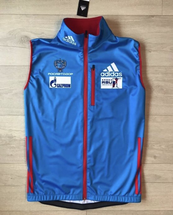 Жилет РОССИЯ голубой (биатлон)