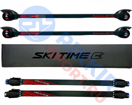 Лыжероллеры SKI TIME CL70-50R LONG NEW Black/Red 800 (2,75)